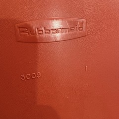 Vintage 1970’s Rubbermaid 3009 Stackable Storage Bin Burnt Orange Organizer