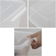 14 Quart Clear Plastic Storage Bins with Lids – 4 Pack Latching Containers