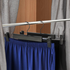 10 Pack Clothes Pants Hangers, Space-Saving Skirt Holders with 360 ° Swivel Hook