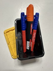 Teeny Commander MINI Black Stackable Tote 0.38QRT with Standard Snap Lid