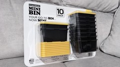 Mini Bin 10 Pack – Stackable Storage Bins with Lids for Organizing By Greenmade