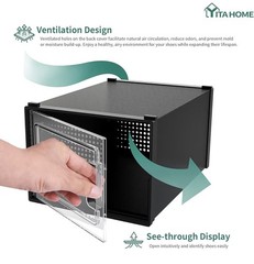 YITAHOME 21-Pack X-Large Stackable Shoes Storage Boxes