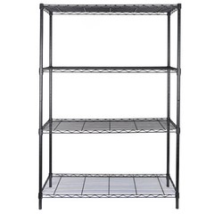 2PCS 4 Tier Wire Shelving Rack Shelf Kitchen Storage Metal Shelf Organizer