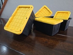 Set of 3 Lowes Teeny Tiny Tote Mini Storage Container Viral Bin Stackable