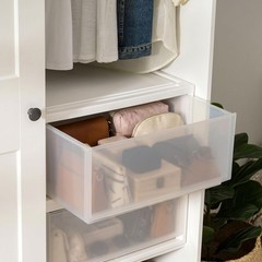 47 Qt. White Stackable Plastic Drawer Organizer – 2 Pack