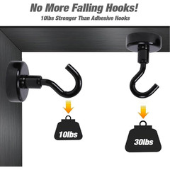 20Pack Magnetic Hooks 30Lbs+ Magnet Hooks Heavy Duty Strong Magnets