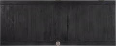 SAFAVIEH Outdoor – Abri Cushion Storage Box – Black Solid Wood – Coastal Resort