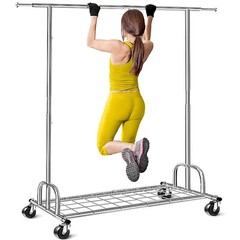 450lbs Garment Rack Clothes Rack Commercial Rolling Heavy Duty Clothing Hanger