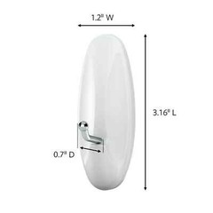 3M 4-Packs Command Medium Wire Hooks Adhesive Holds 3 lb Indoors 17068 White,
