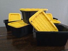 Set of 3 Lowes Teeny Tiny Tote Mini Storage Container Viral Bin Stackable