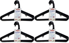 Black Plastic Hangers Premium Quality! 8-32 Pack