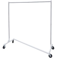 Heavy Duty Garment Rack Rolling Clothes Rack Collapsible Clothing Rack On Wheels
