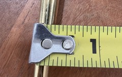 Solid Brass Cabin Eye Hook Latch 5 1/4” for Doors/Cabinet NOSw/3/4” Brass Screws