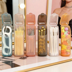 Mini Plastic Storage Box 4Pcs Clear Portable Travel Organizer Jewellery Beads US