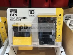GreenMade Mini Bin 10 Pack Small Storage Containers with Yellow Lids