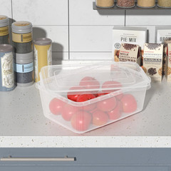 14 Quart Clear Plastic Storage Bins with Lids – 4 Pack, Food-Safe & Stackable