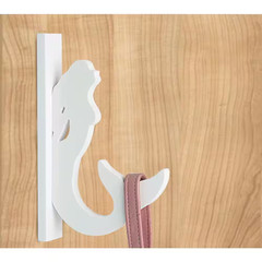 6 In. Paintable White PVC Decorative Indoor/Outdoor Mermaid Hook