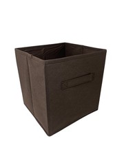 Brown 10″ 6 pcs Fabric Storage Bins Box Organizer Cube Basket Container