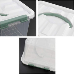 6-Pack 6 Quart Clear Latch Storage Boxes with Lids for Organized Living