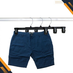 Recycled Black Heavy Duty Plastic Pants & Skirt Bottom Hangers W