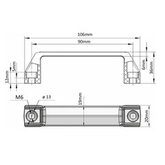 FORRCKY 4 Sets 2020 Hinge and 20 Series Extrusion T Slot Door Handles 90mm 20…