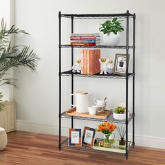 5Tier Wire Shelving Unit Rack Large Space Adjustable Storage Shelves for Kitchen