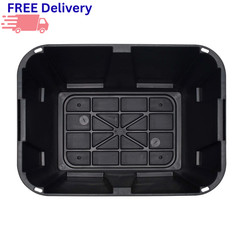 Greenmade 12 Gallon Storage Bin 4 Pack Heavy Duty Stackable Tote with Lid New
