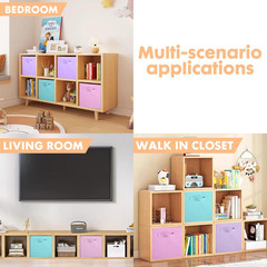 Colorful Foldable Fabric Storage Bins – 8 Pack for Closet & Toys