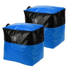 2Pcs Extra Large Moving Bags, 20.5 x 16 x 21.3″ Storage Bags, Blue