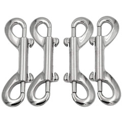 5pcs Bolt Snap Hook Strong Double Ended Stainless Steel Trigger Zinc Alloy Hooks