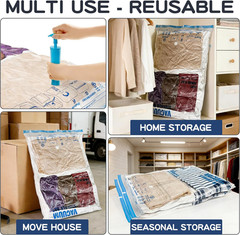 XXL Jumbo Vacuum Storage Bags, 47”X35” Extra Large Space Bags for Blanket, Bed