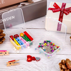 24 Packs Small Clear Plastic Beads Storage Containers Box2.12 X 2.12 X 0.79 Inch
