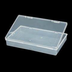 2/4/10 Clear Plastic Storage Container Box Hinged Lid DIY Arts Crafts Marker Pen