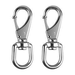 360-Degree Rotating Snap Hooks – 2 Pack for Boat, Flagpole, and Leash