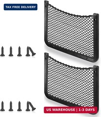 Frienda 2 Pcs Boat Storage Net Bag, ABS Plastic Car Framed Mesh Net Holder, Phon