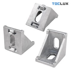 10 PCS Silver 3030 Aluminum Extrusion Corner Bracket Kit T Slot Rail Hardware