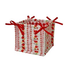Multipurpose Quilted Cotton Basket for Storing Stationery and Personalize Items