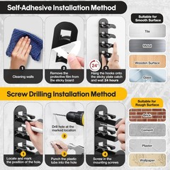 Hat Hook for Wall, 2 Pack Hat Organizer Hold up to 20 Hats,Hat Holder with