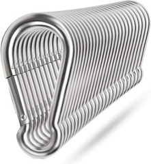 Durable Spring Snap Hooks – 24 Pack Heavy Duty Metal Clips for Camping & Fishing
