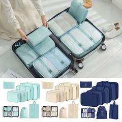 7PCS Luggage Packing Cubes Bag Organizer Suitcase Set For Travel Storage Clothes