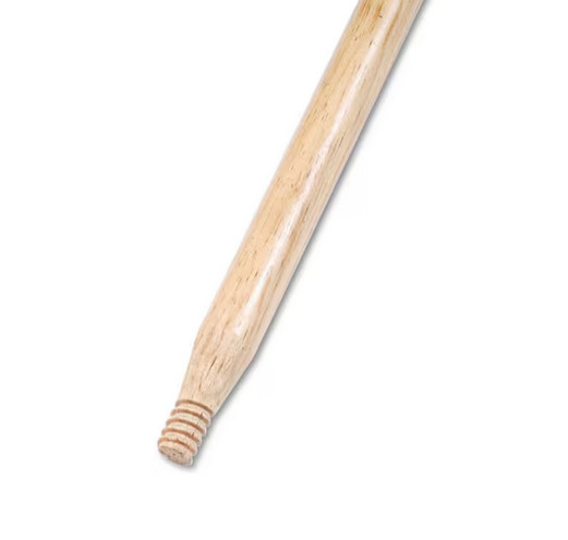 1-1/8 Dia. x 60 in. L Heavy-Duty Threaded End Lacquered Hardwood Broom Handle