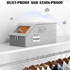 Hat Storage Dust Bag Baseball Hat Cap Organizer Rack Zipper Cap Holder Bag 1-3X