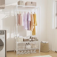 3 Tier Heavy Duty Clothing Rack with Adjustable Shelves 17.7D X 35.4W Inches Use