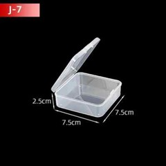 5Pcs/10Pcs PP Storage Box Mini Transparent Plastic Case Container Square Rectang