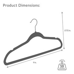 Gray Velvet Hangers 25-Pack