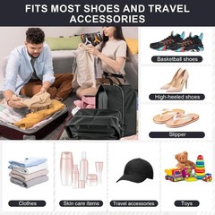 Shoe Bags for Travel, 4 Pack Extra Durable Travel Shoe Bags for Storage and Pack