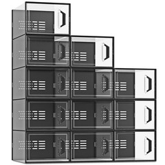 X-Large Shoe Storage Box Fit Size 11, Clear Plastic Stackable Shoe Organizer …