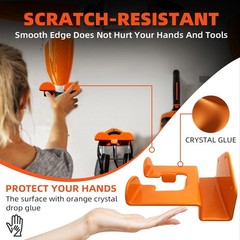 1 Pack Weed Eater Hanger for Wall, Heavy Duty Weed Wacker Hooks