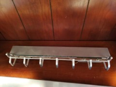 Sidelines 14″ Deluxe Belt Rack Satin Chrome 2409. Combined Shipping Available