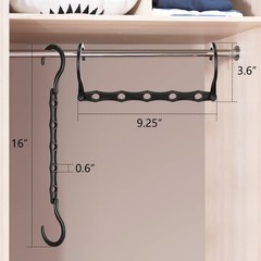 6 Count Magic Space-Saver Hangers – Durable Closet Organizers for Every Wardrobe